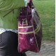  Jackie Tote Sports Purple & Green Leather